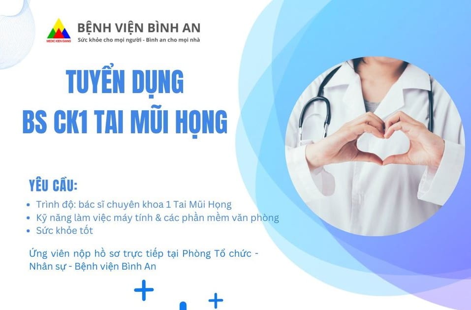 Bệnh viện Bình An thông báo tuyển dụng