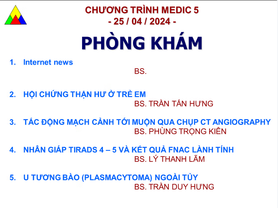 Chương trình sinh hoạt KHKT Medic 5 – Ngày 25/04/2024 (Online)