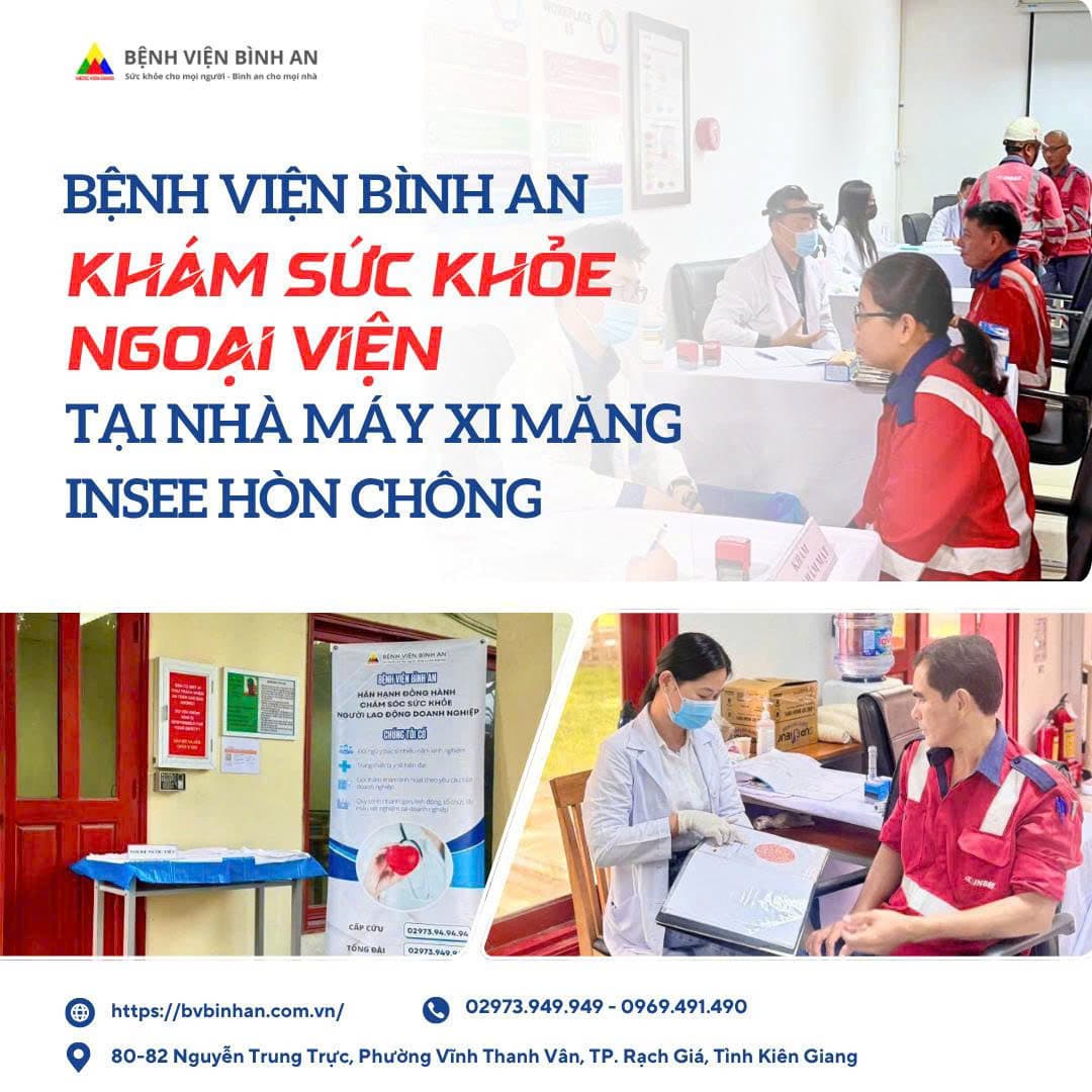 Bệnh viện Bình An cung cấp dịch vụ khám sức khoẻ định kỳ ngoại viện – là một trong những dịch vụ tiện ích hỗ trợ doanh nghiệp