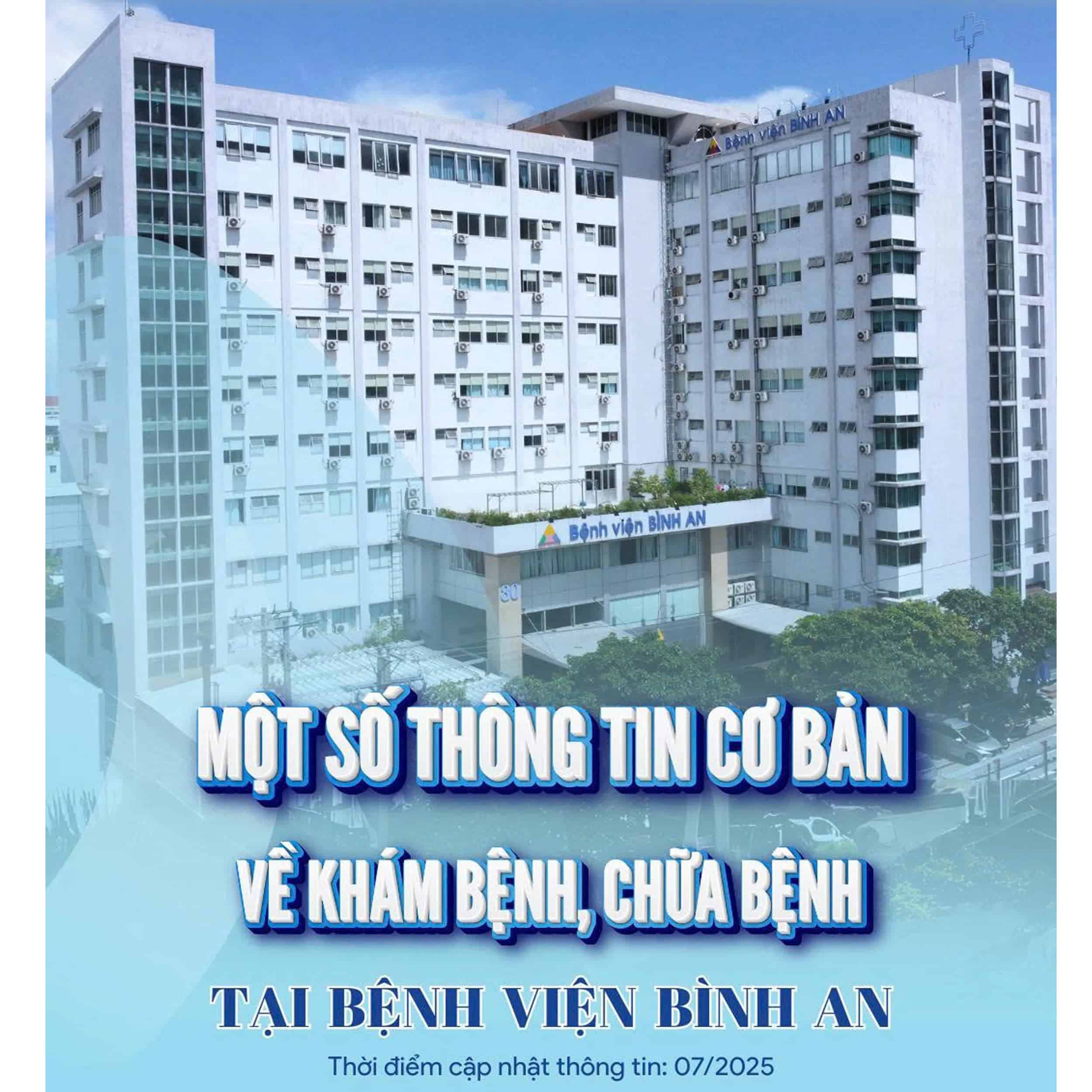 Cập nhật một số thông tin cơ bản về khám bệnh, chữa bệnh tại Bệnh viện Bình An