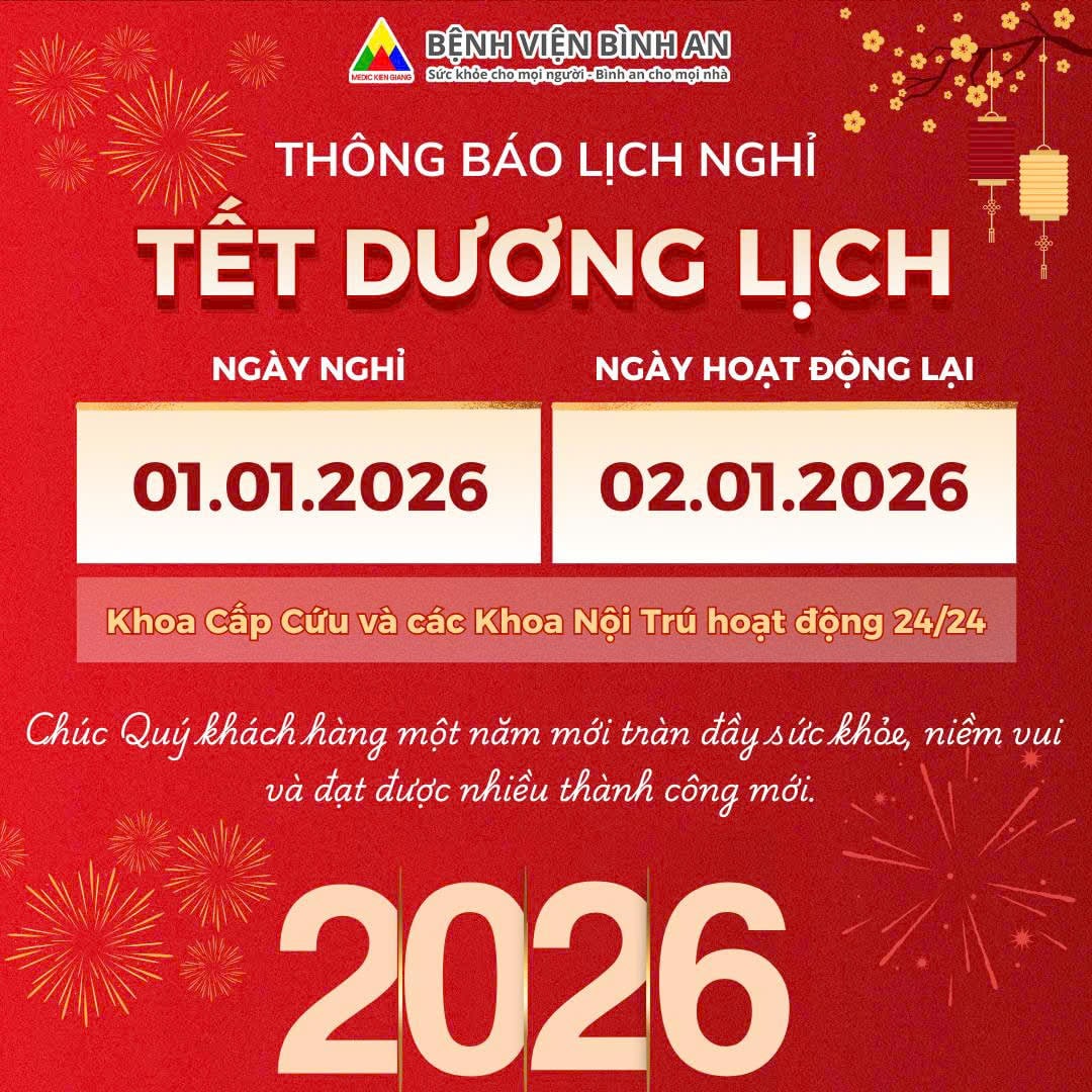 THÔNG BÁO LỊCH NGHỈ TẾT DƯƠNG LỊCH 2026