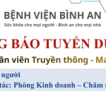 Thông báo tuyển dụng: Nhân viên Truyền thông – Marketing